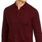 Club Room Men's Merino Wool Blend Polo Sweater Red Size Medium
