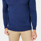 Club Room Men's Quarter Zip Merino Wool Blend Sweater Blue Size XXX-Large