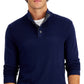 Club Room Men's Ribbed Four Button Sweater Blue Size Medium