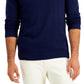 Club Room Men's Cotton Button Mock Turtleneck Sweater Blue Size XX-Large