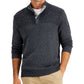 Club Room Men's Mock Neck Classic Fit Cotton Pullover Sweater Gray Size Small