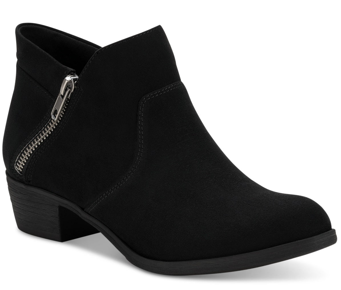Sun + Stone Women's Abby Double Zip Booties Black Size 10 M