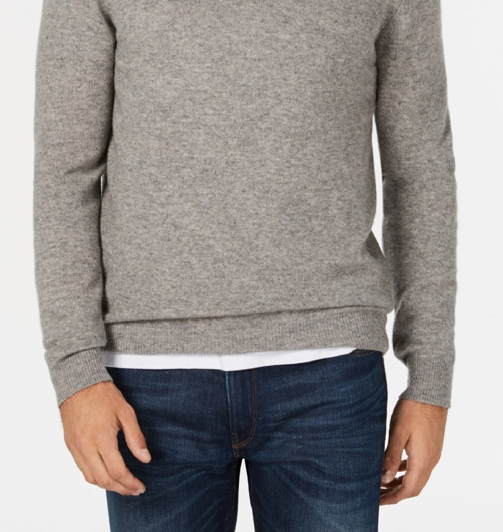 Club Room Men's V Neck Cashmere Sweater Gray Size XX-Large