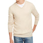 Club Room Men's V Neck Cashmere Sweater Beige Size XX-Large