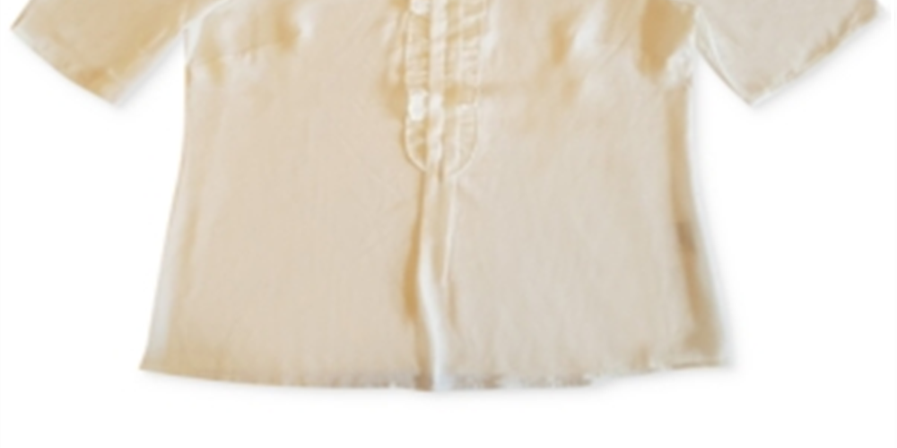 Charter Club Women's Short Sleeve Ruffle Top White Size Large