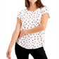 Alfani Women's Printed Top White Size XX-Large