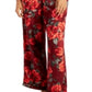 INC International Concepts Women's Satin Pajama & Headband 3Pc Set Red Size XX-Large