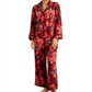 INC International Concepts Women's Satin Pajama & Headband 3Pc Set Red Size XX-Large