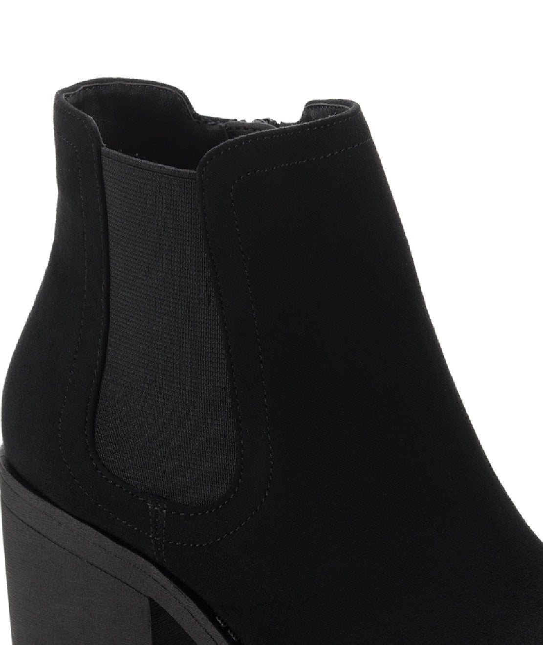 Sun + Stone Women's Morghan Lug Sole Block Heel Booties Shoes Black Size 7.5 M