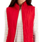 Charter Club Women's Quilted Vest Red Size Petite Small