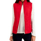 Charter Club Women's Quilted Vest Red Size Petite Small