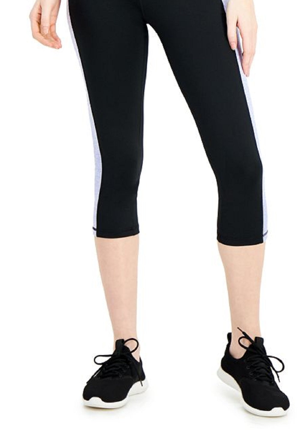 Ideology Women's Colorblocked Cropped Leggings Gray Size Small