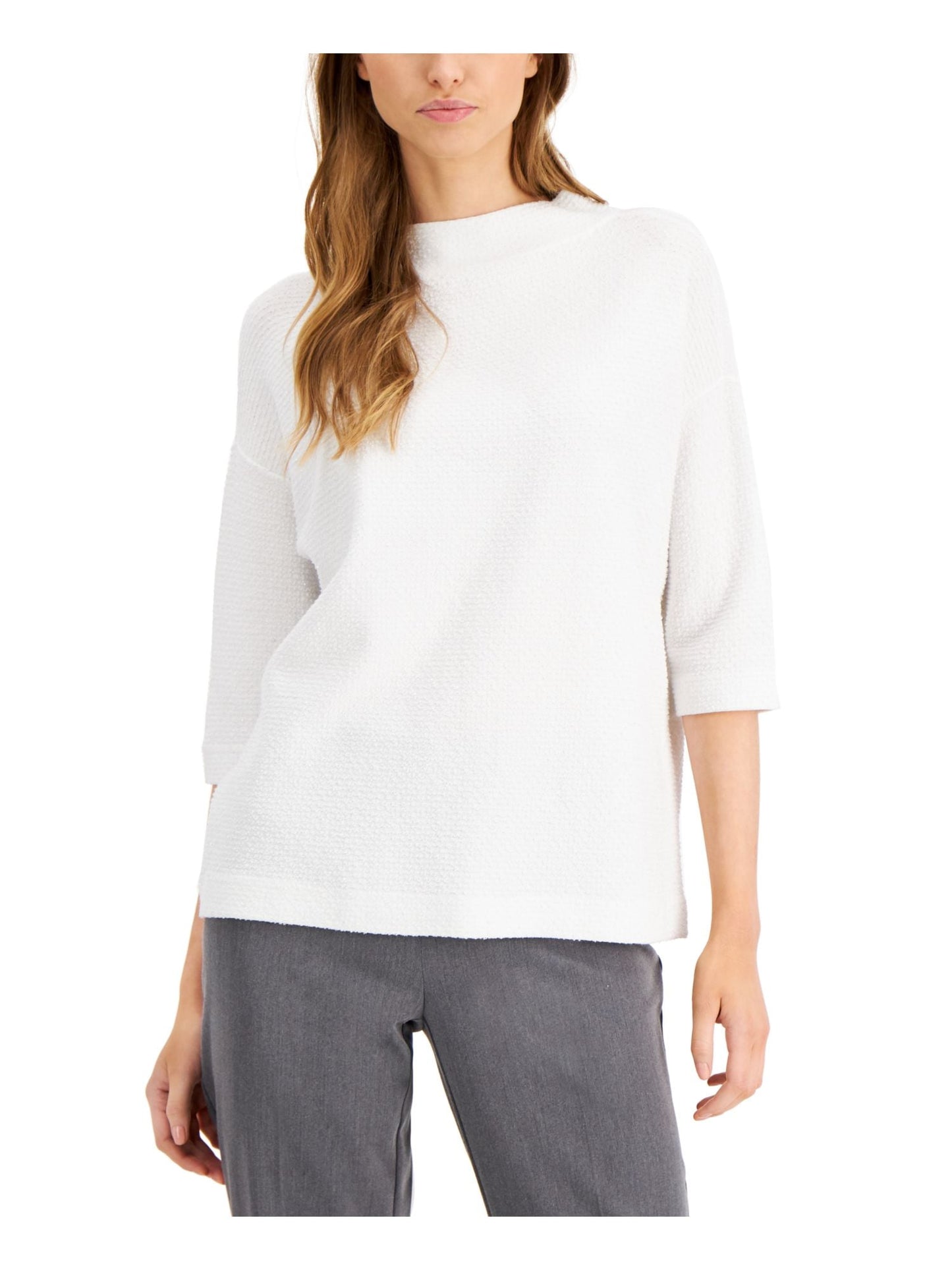 Alfani Women's Glitter Top White Size X-Large