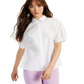 Alfani Women's Balloon Sleeve Blouse White Size Medium