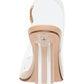 Wild Pair Women's Dharma Slingback Clear Vinyl Pumps Brown Size 7.5 M