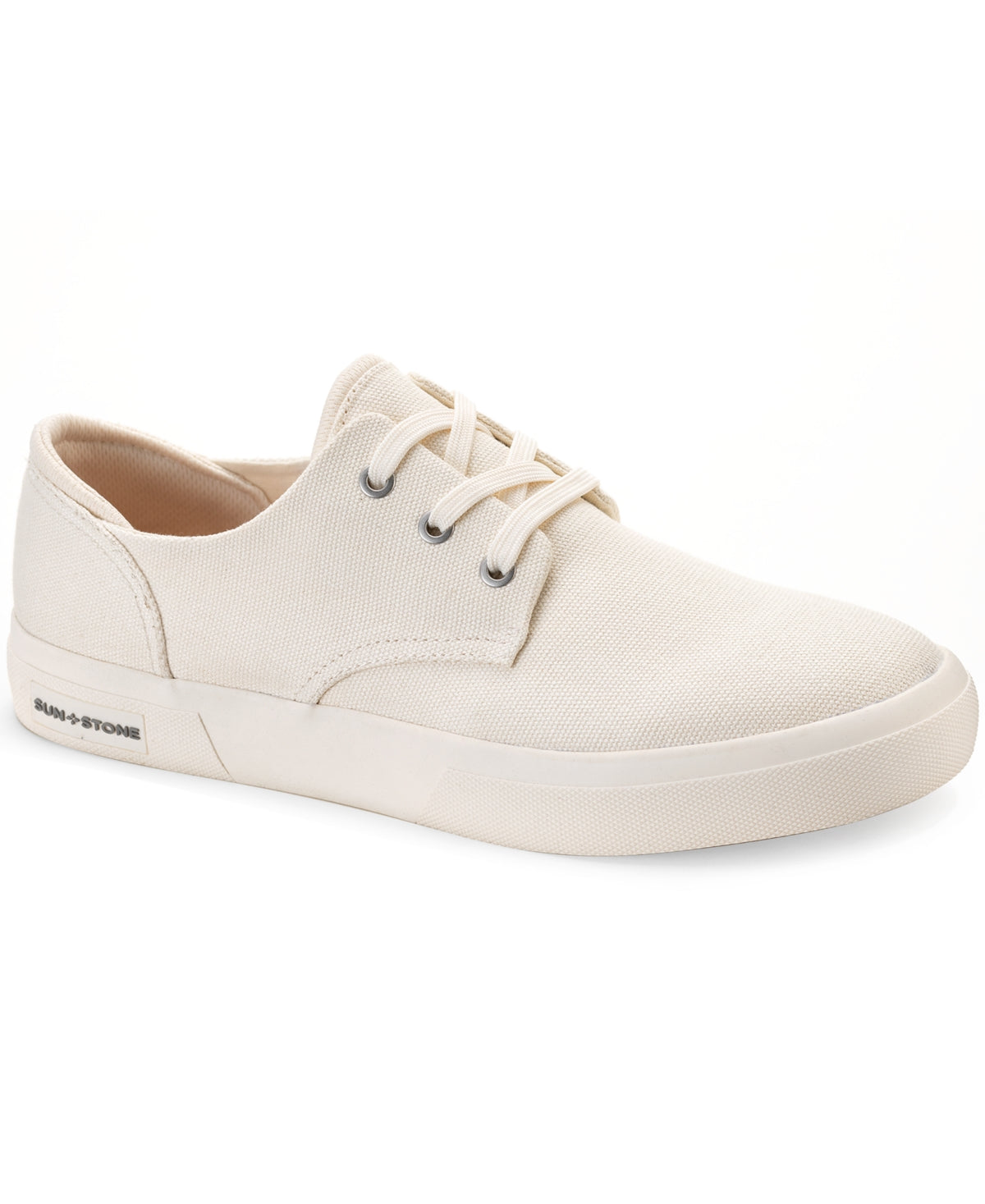Sun + Stone Men's Kiva Lace Up Core Sneakers White Size 10.5 M
