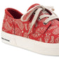 Sun + Stone Men's Kiva Lace Up Core Sneakers Red Size 7.5