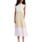 Alfani Women's Modern Lounge Colorblocked Maxi Dress White Size Large
