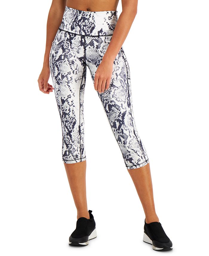 Ideology Women's Stretch Moisture Wicking Pocketed Compression Active Wear High Waist Leggings White Size XX-Large