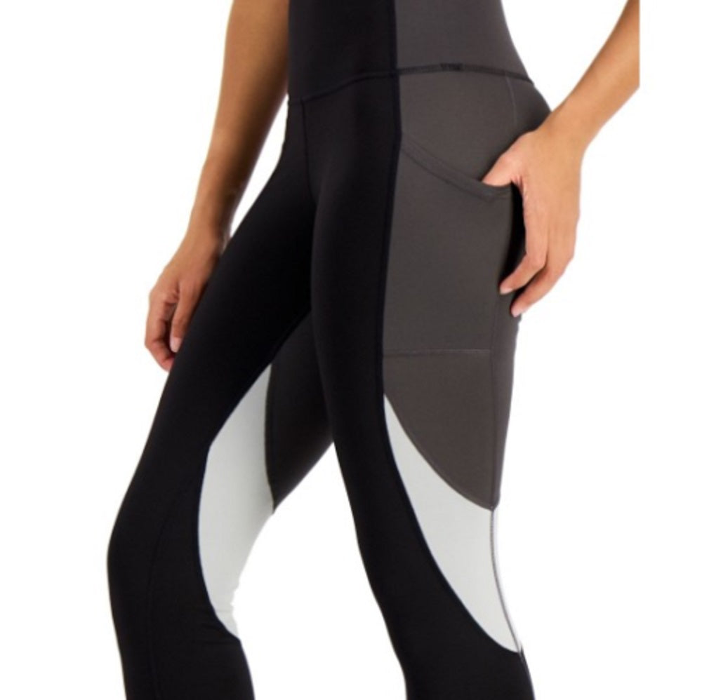 ID Ideology Women's Colorblock Leggings Black Size XX-Large