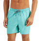 INC International Concepts Men's Regular Fit Quick Dry Solid 5 Swim Trunks Blue Size X-Large