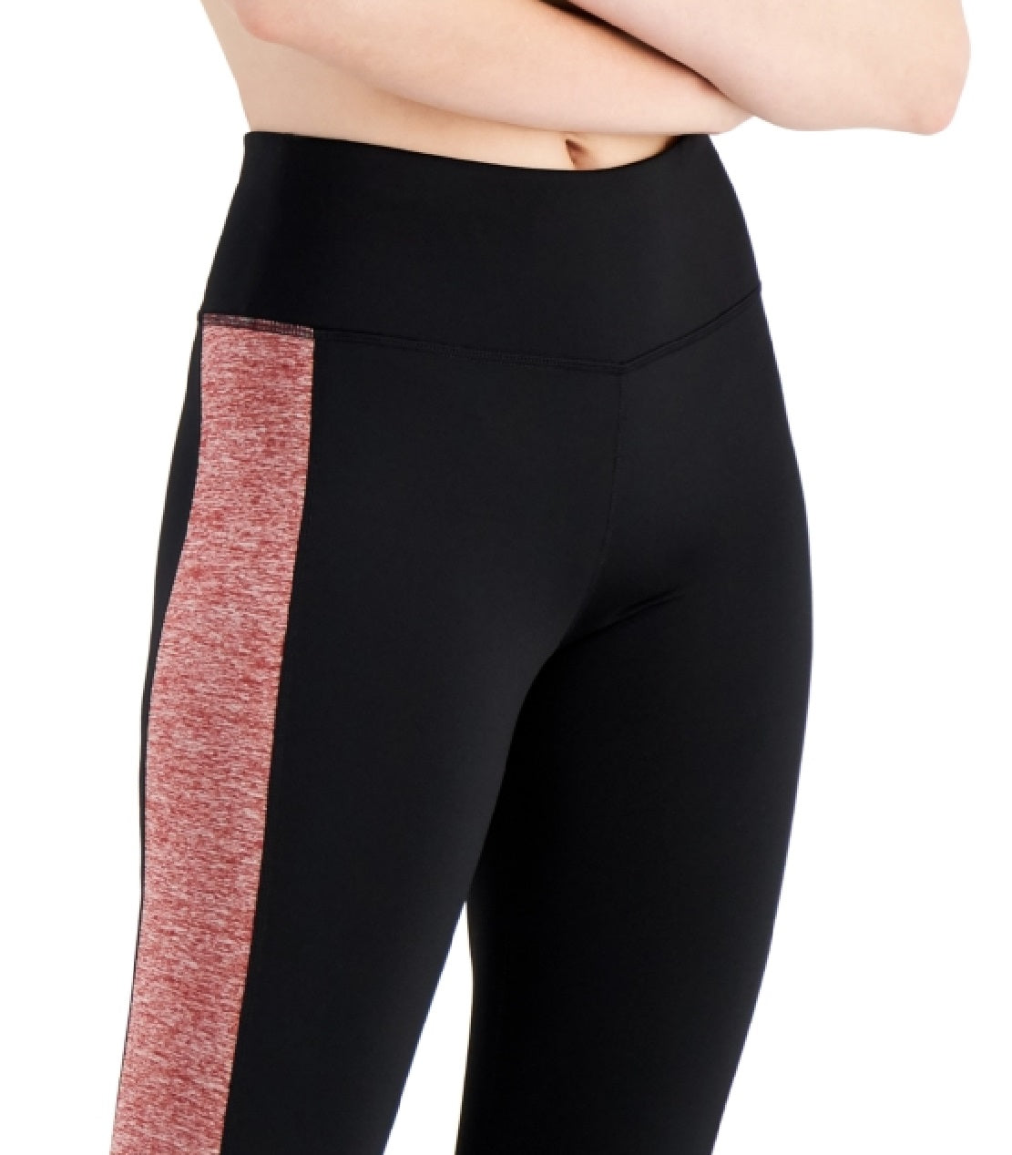 Ideology Women's Colorblocked Cropped Leggings Red Size X-Small
