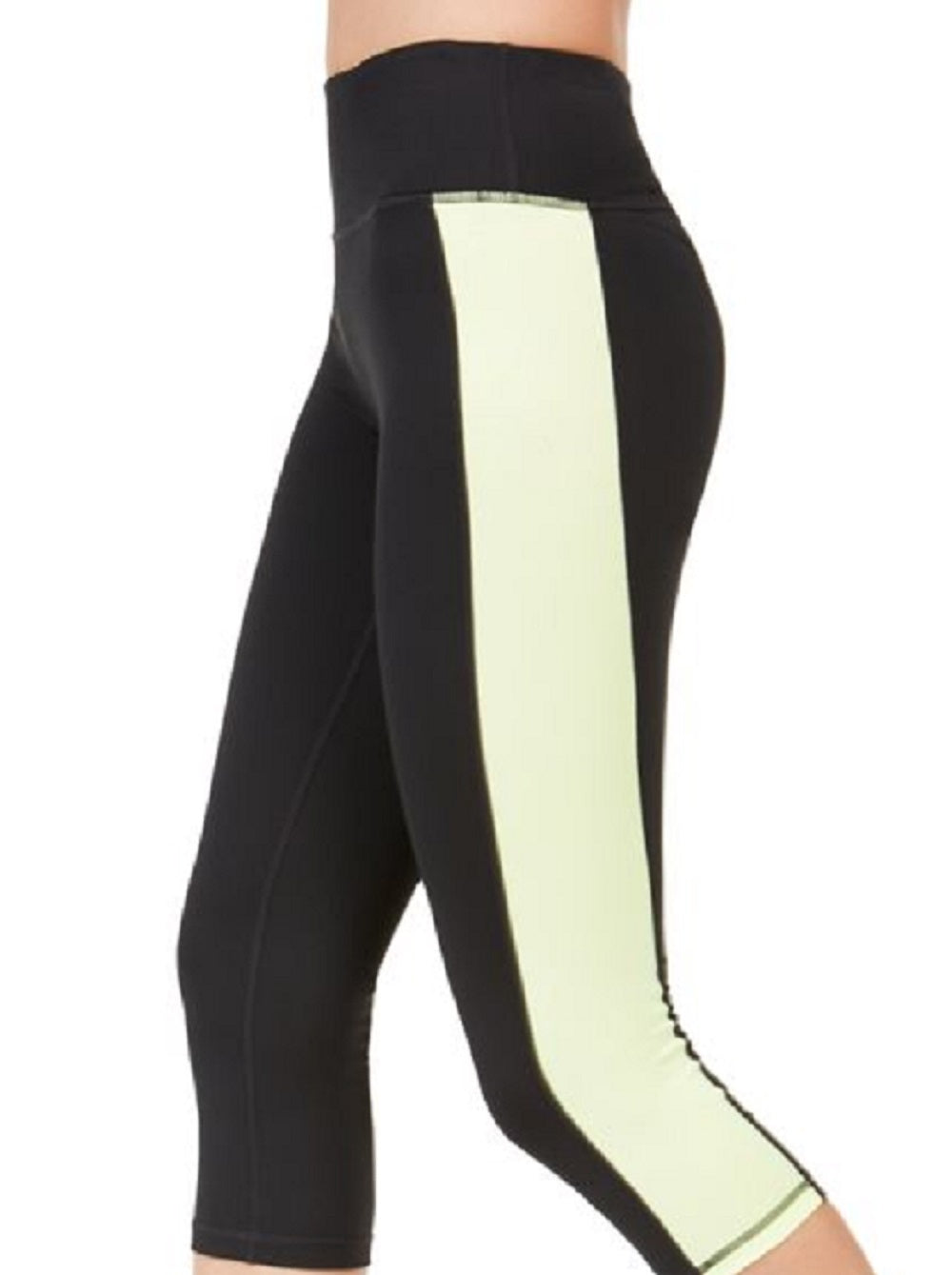 ID Ideology Women's Colorblocked Cropped Leggings Black Size XS