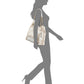 INC International Concepts Women's Trippii Snake Embossed Tote White Size Regular