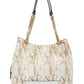 INC International Concepts Women's Trippii Snake Embossed Tote White Size Regular