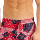 Club Room Men's Floral Bandana 7 Swim Trunks Red Size XX-Large