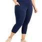 ID Ideology Women's Cropped Leggings Blue Size 1X