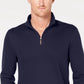 Club Room Men's Quarter-Zip French Rib Pullover Blue Size XL