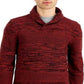 Sun + Stone Men's Stone Shawl Collar Sweater Red Size Small