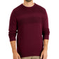 Club Room Men’s Textured Cotton Sweater Red Size M