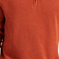 Club Room Men's Quarter Zip Textured Cotton Sweater Orange Size Large