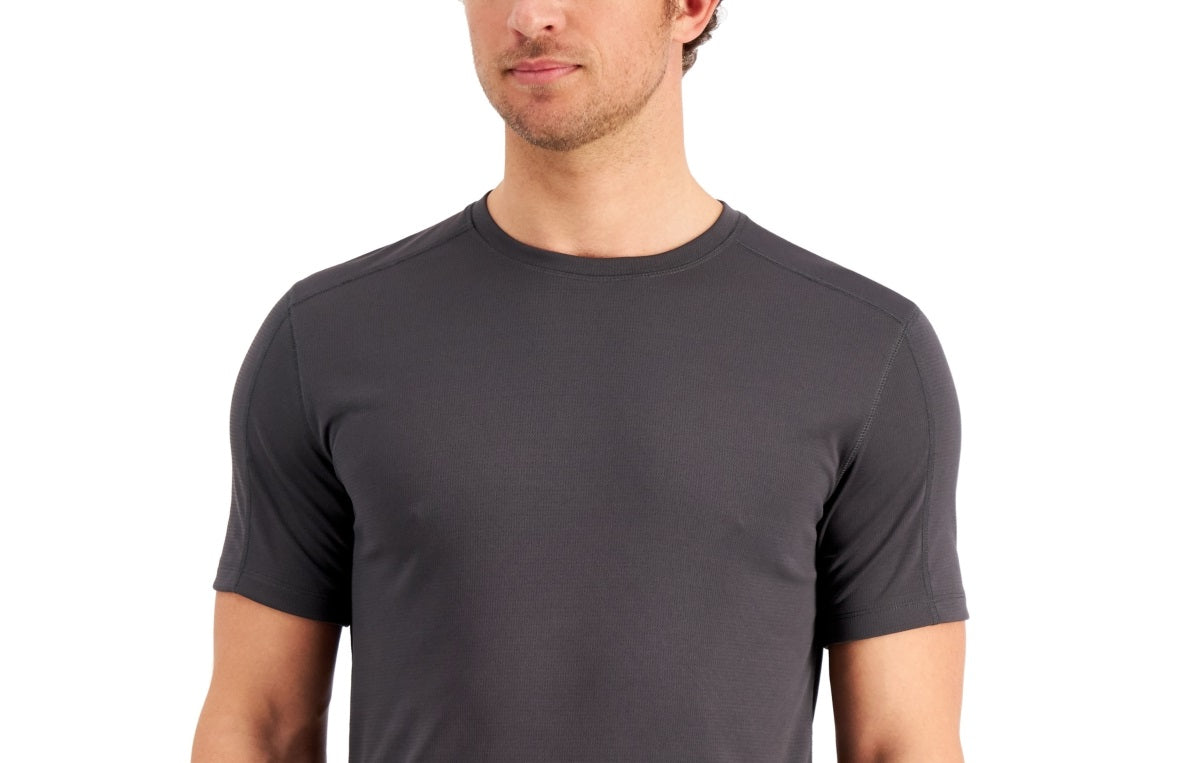 ID Ideology Men's Birdseye Training T Shirt Gray Size Large