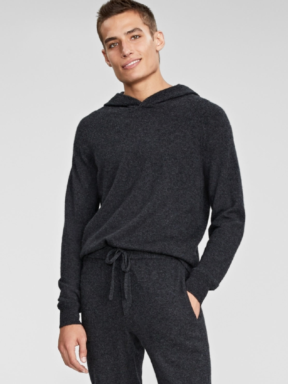 Club Room Men's Cashmere Jogger Pants Gray Size X-Large