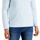 Club Room Men's Birdseye Quarter Zip Pullover Blue Size XX-Large