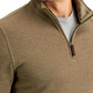 Club Room Men's Birdseye Quarter Zip Pullover Green Size XX-Large