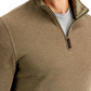 Club Room Men's Birdseye Quarter Zip Pullover Green Size XX-Large