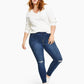 Style & Co Women's Distressed Jeggings Blue Size 18W