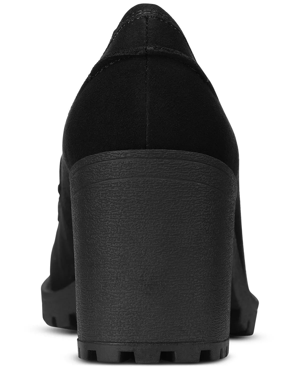 सन + स्टोन विमेन की मेसी लग सोल लोफर्स ब्लैक साइज 7 M