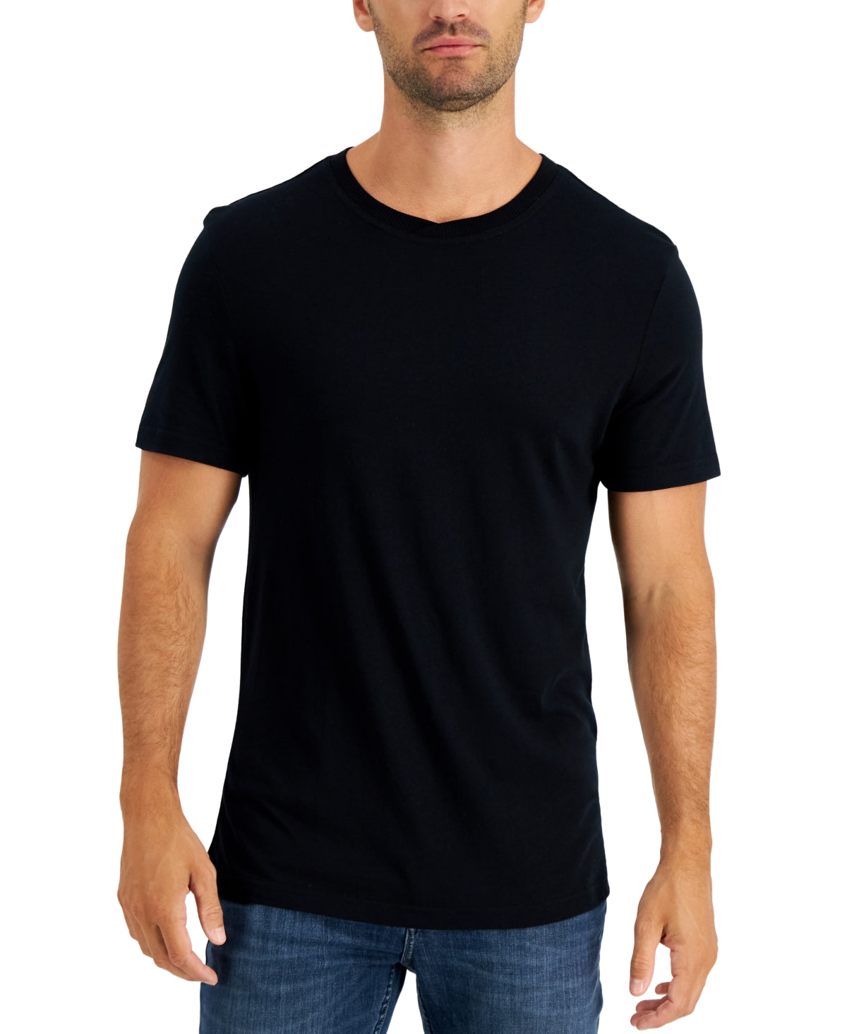 Club Room Men's Pajama T-Shirt Black Size X-Large