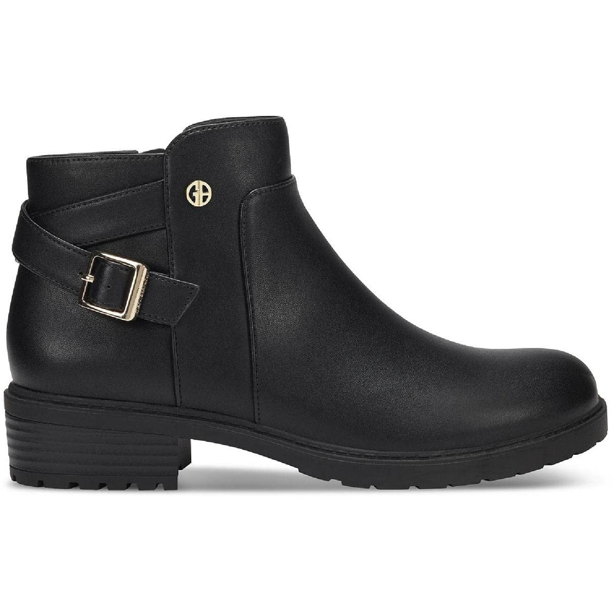 Giani Bernini Women's Brennin Buckled Booties Black Size 8.5 M