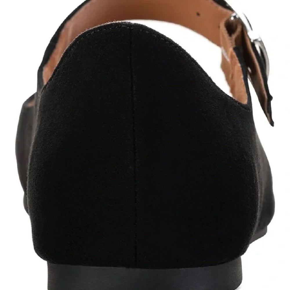 Sun + Stone Women's Adiaa Mary Jane Flats Black Size 7.5 M