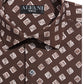 Alfani Men's Slim Fit 4 Way Stretch Dress Shirt Brown 32X33