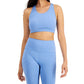ID Ideology Women's Sweat Set Low Impact Sports Bra Blue Size Medium