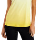 ID Ideology Women's Sunset Strappy Tank Top Yellow Size XX-Large