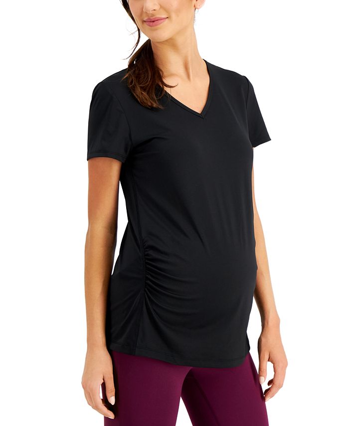 ID Ideology Women's Maternity T-Shirt Black Size Large