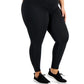 ID Ideology Women's Maternity Ankle Leggings Black Size 2X